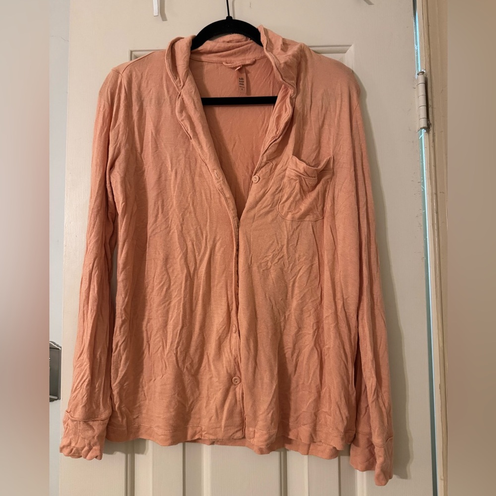 SKIMS Peach Pajama Top
